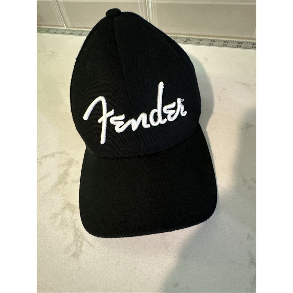 Fender Hat Black with White Embroidered Logo Adjustable